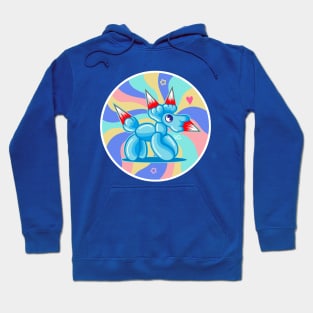 trippy drippy - Cute dark animal ballon dog Hoodie